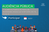 1ª Audiência Pública sobre o Plano de Mobilidade Urbana será realizada em Fazenda Rio Grande