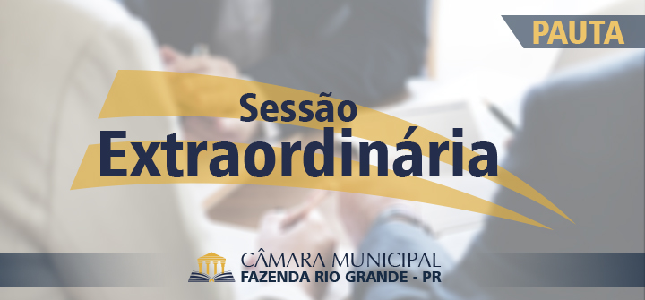 Pauta da 12ª Sessão Extraordinária 25/10/2018