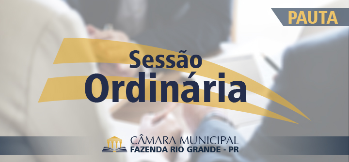 Pauta da 33ª Sessão Ordinária 19/11/2018