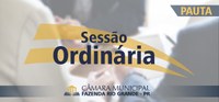 Pauta da 24ª Sessão Ordinária 09/09/2019