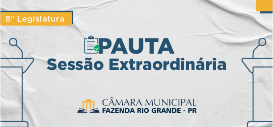 REPUBLICAÇÃO Pauta da 12ª Sessão Extraordinária 29/06/2022