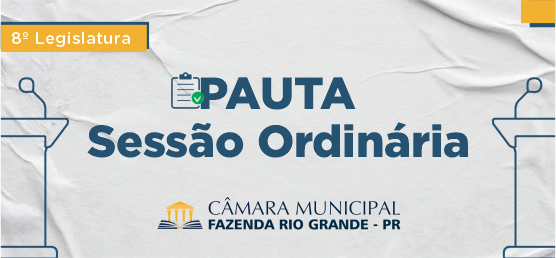 Pauta da 29ª Sessão Ordinária 10/10/2022