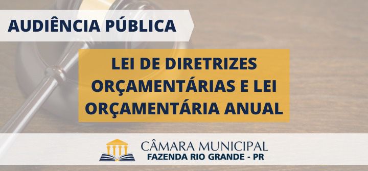 Audiência Pública - Leis Orçamentárias Nova Data